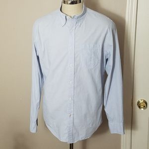 Men's American Eagle Blue Checkered Shirt Sz L